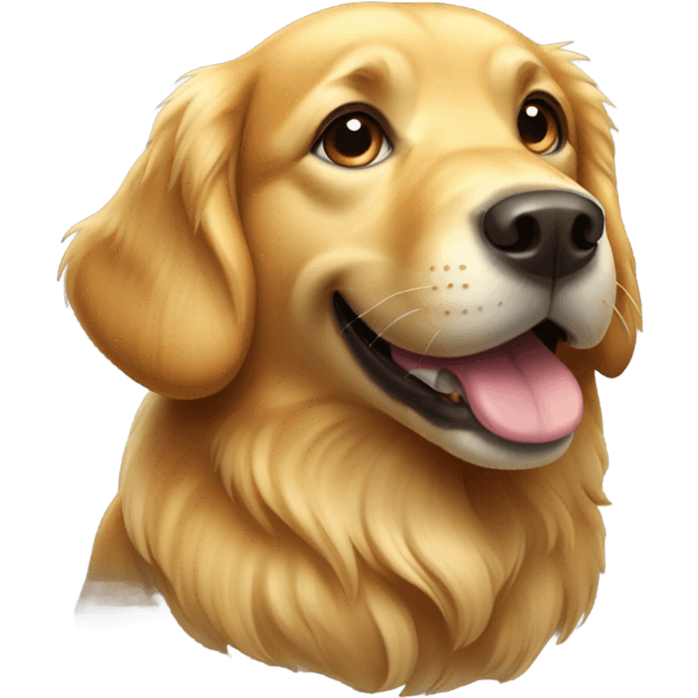 golden retriever dog emoji