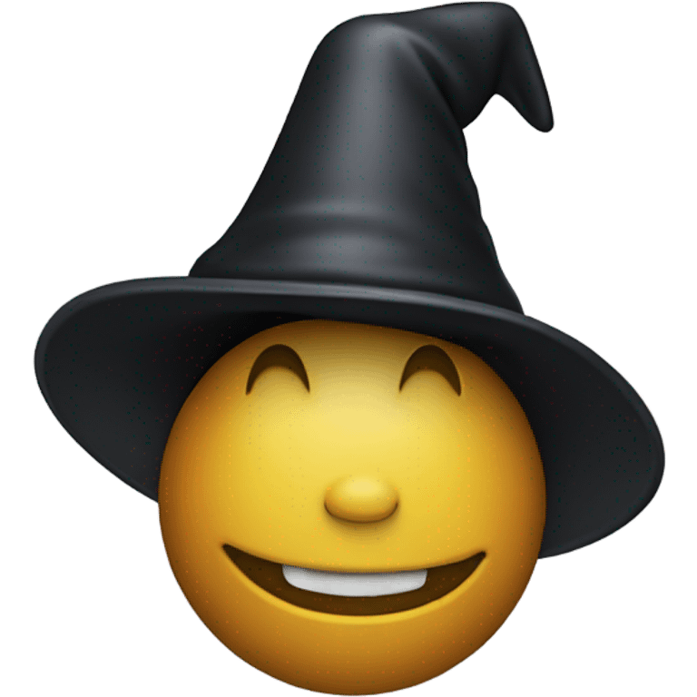 a black chess pawn smiling with a wizard hat emoji