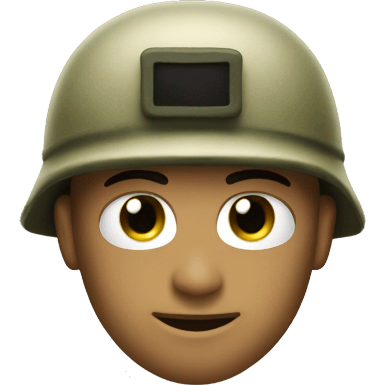 Salute emoji with army helment  emoji