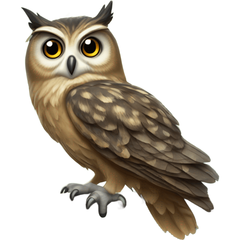 Owl in a tree  emoji