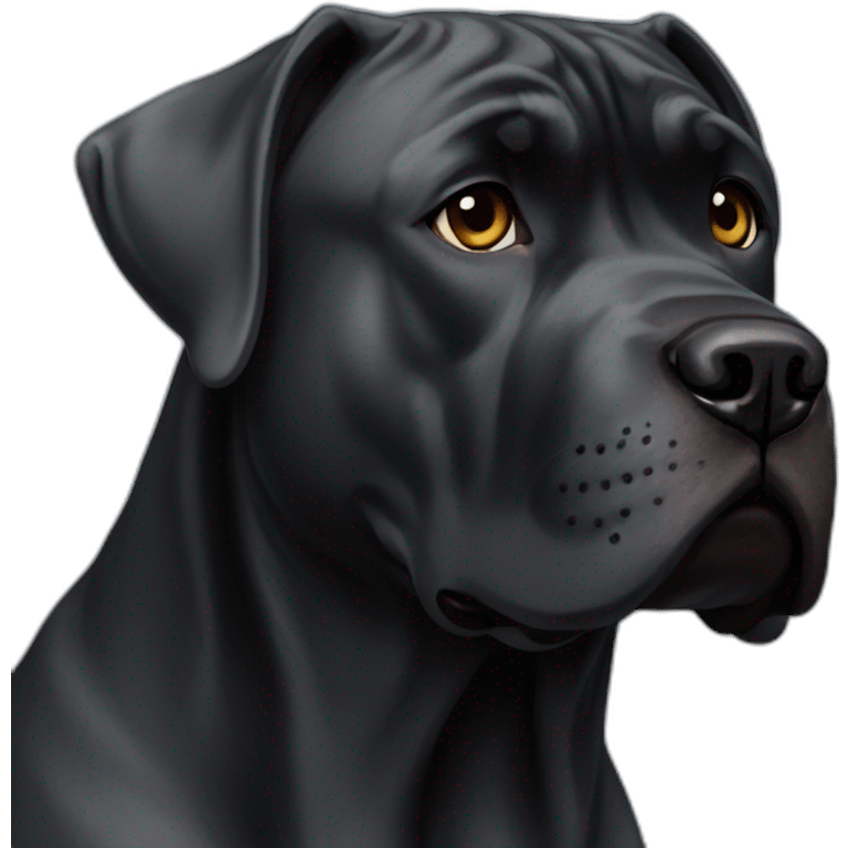 Black Cane Corso emoji