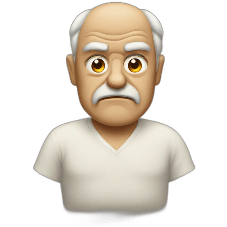 old and grumpy emoji