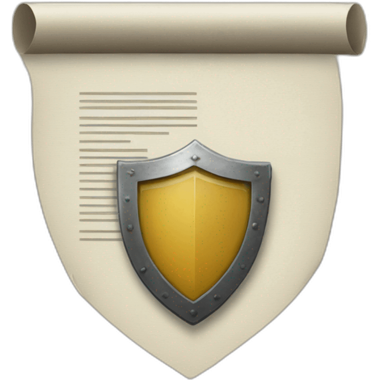 document with shield emoji