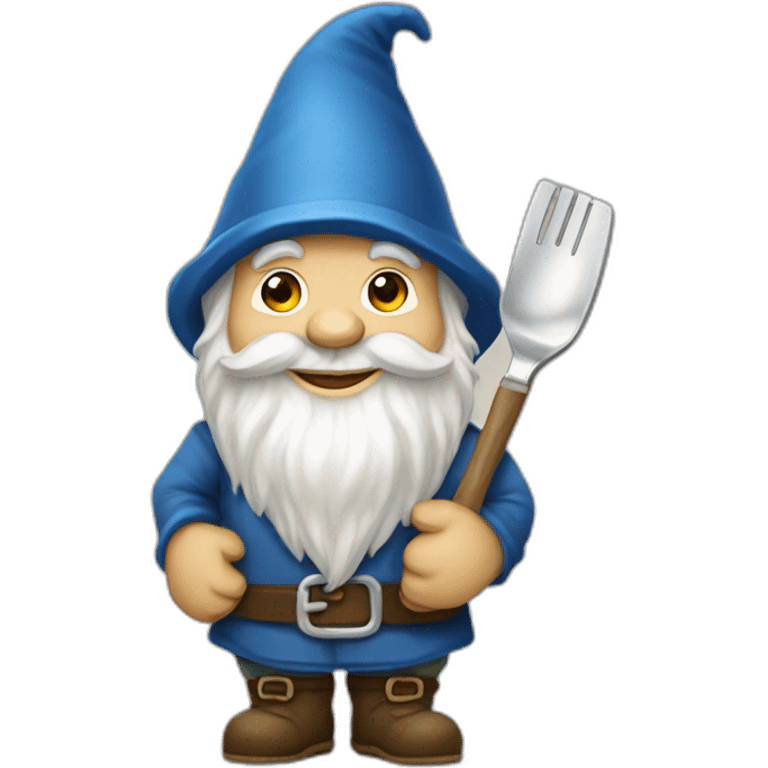 Gnome avec une cuillère emoji