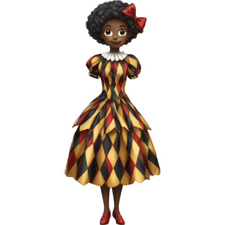 arlequin dress emoji