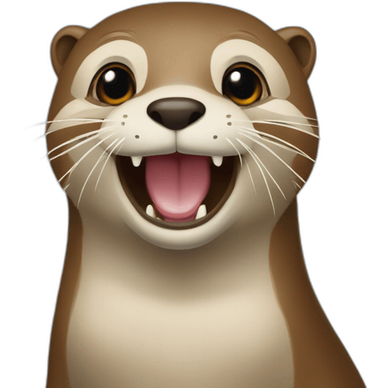 Loutre et flamand emoji