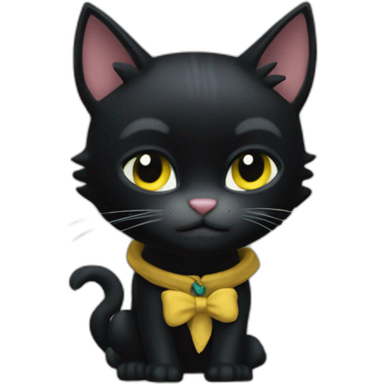 Chat noir animal crossin emoji