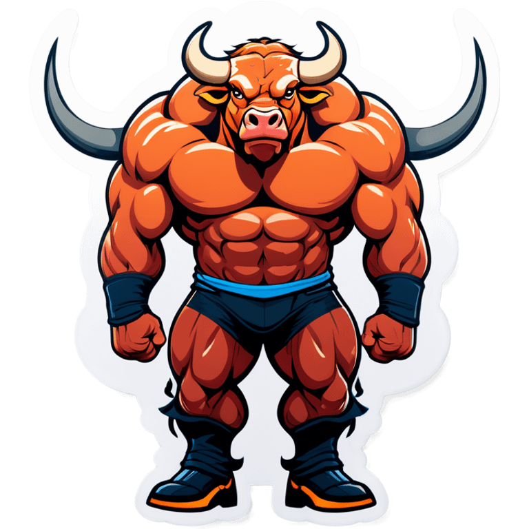 Bull with muscles emoji