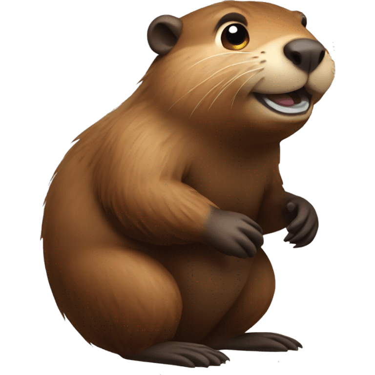 Beaver in poland emoji