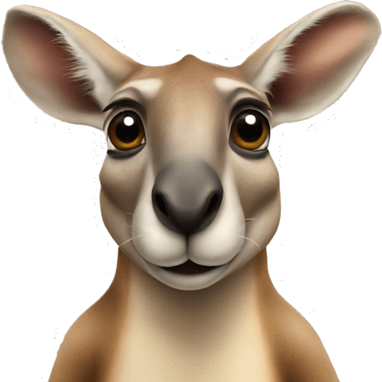 Kangaroo in zoo emoji