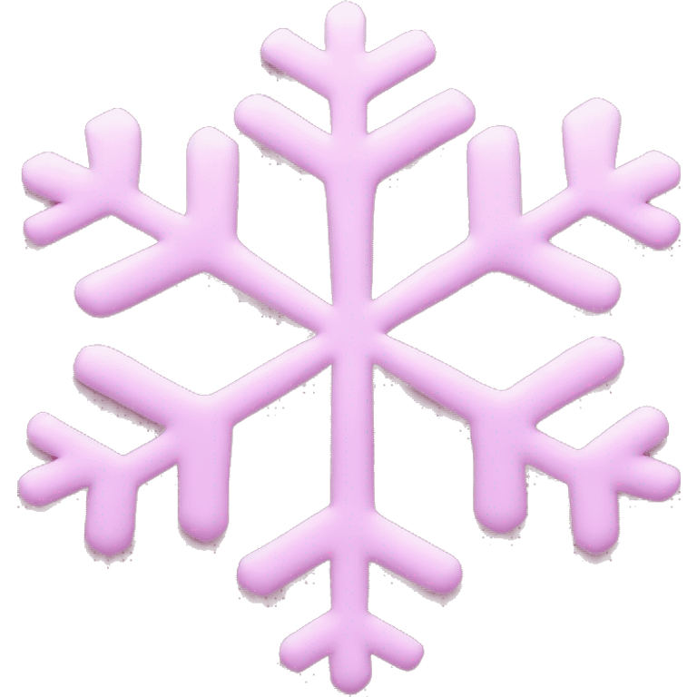 Pink snowflake emoji