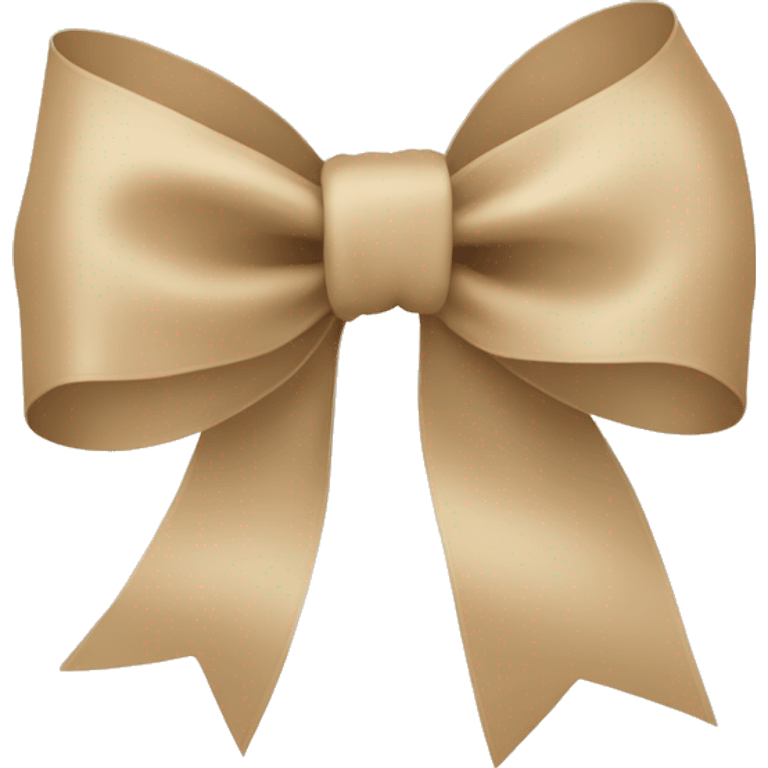 Beige ribbon bow emoji