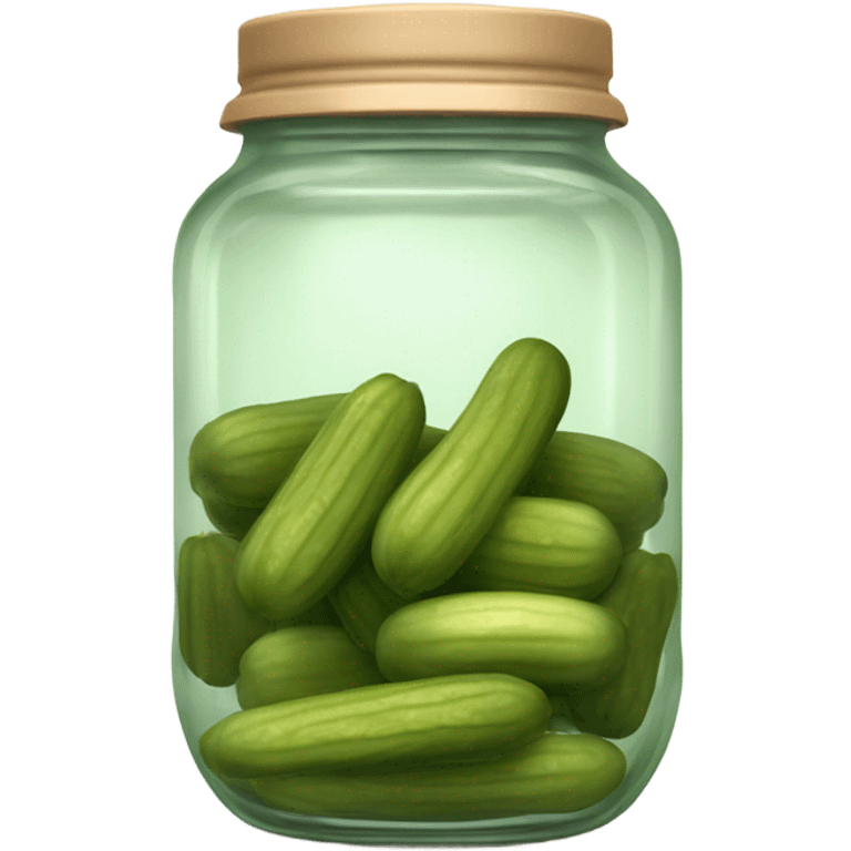 A jar of pickles emoji