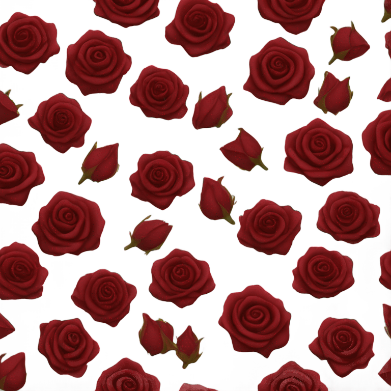 Pretty Dark Red Rose emoji