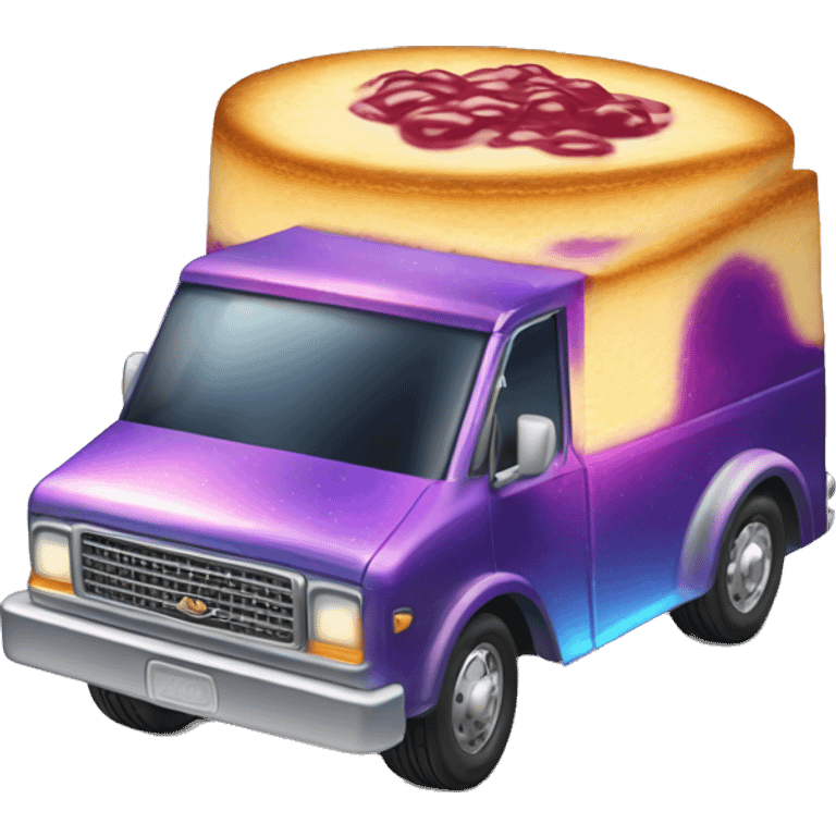 Fiery hot Blueberry Cheesecake holographic hot wheel food taco hot salsa truck emoji