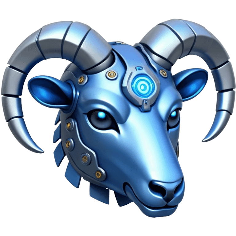 Cybernetic Ram(Goat) head  emoji