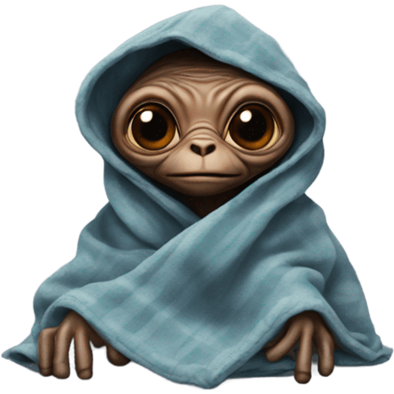 E.T. In blanket  emoji