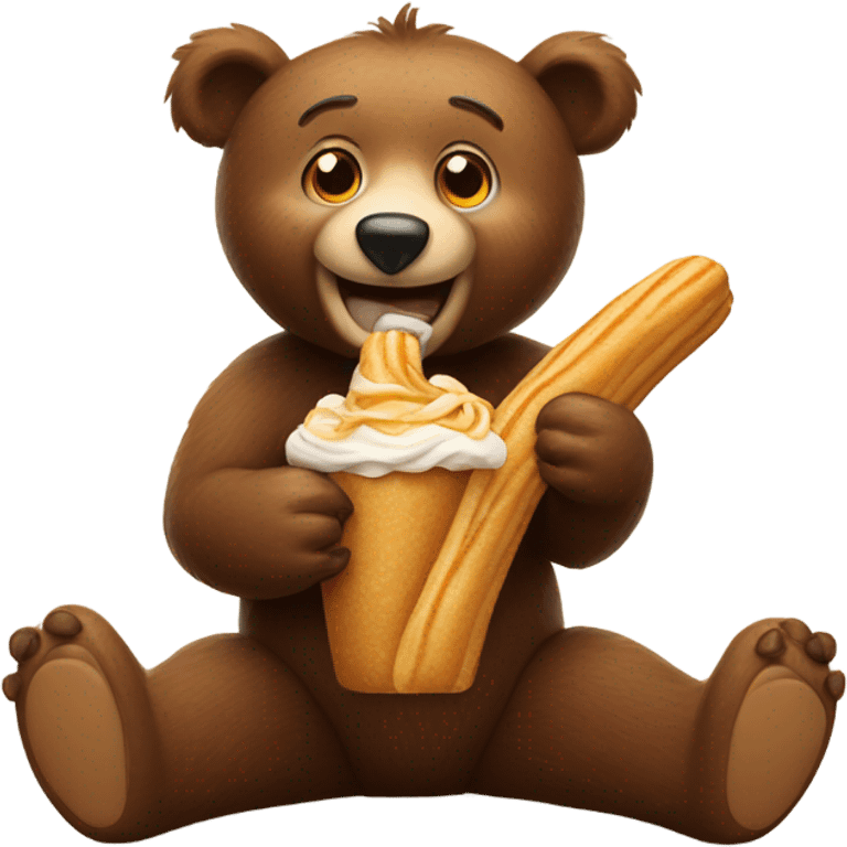 bear eating churro emoji