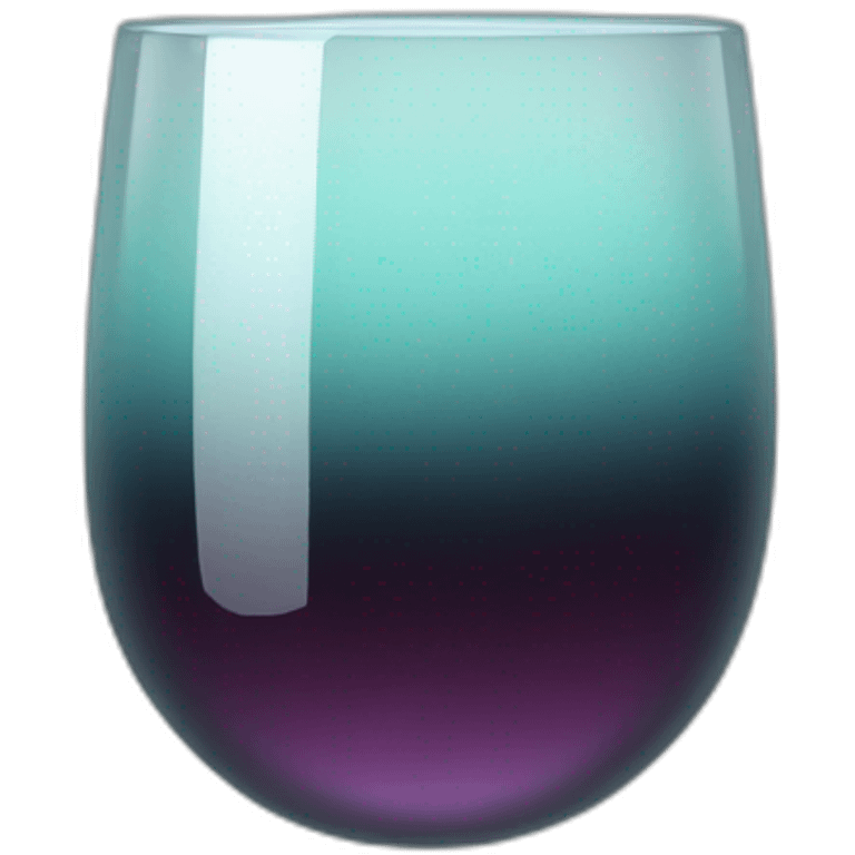 Glass with shadowy substance emoji