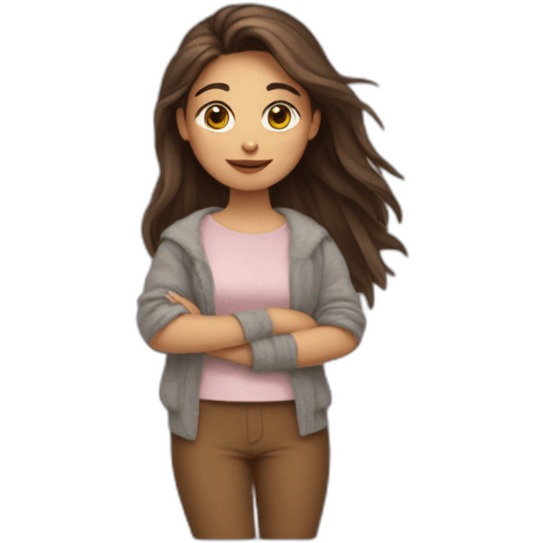 Girl on alpaga emoji