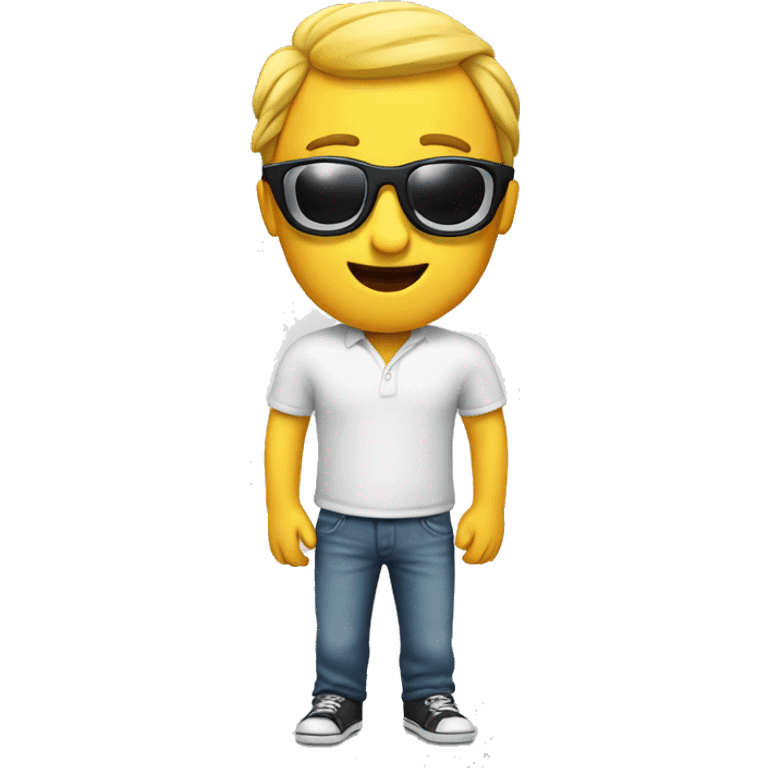 emoji with 3d movie. glasses emoji