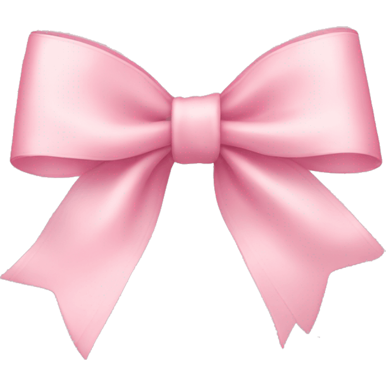 light pink ribbon bow emoji