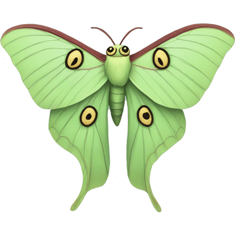 Luna moth  emoji