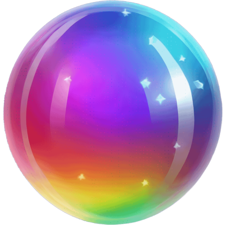 Rainbow crystal ball emoji