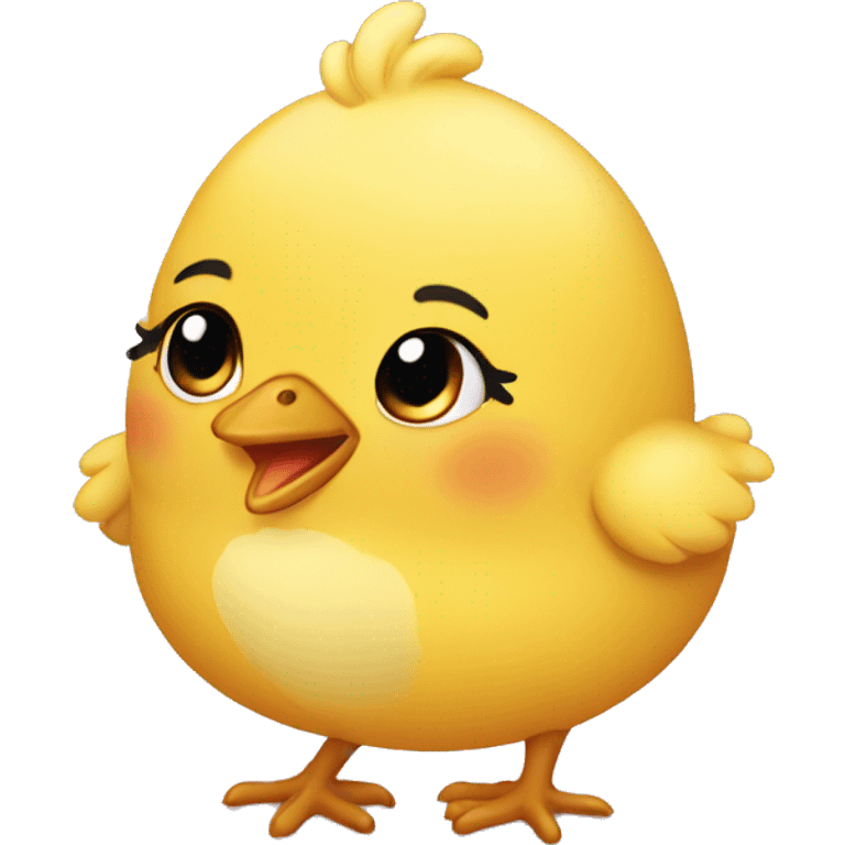 A cute chick emoji