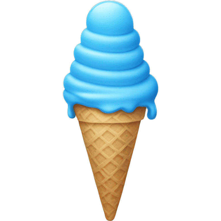 Blue ice cream emoji