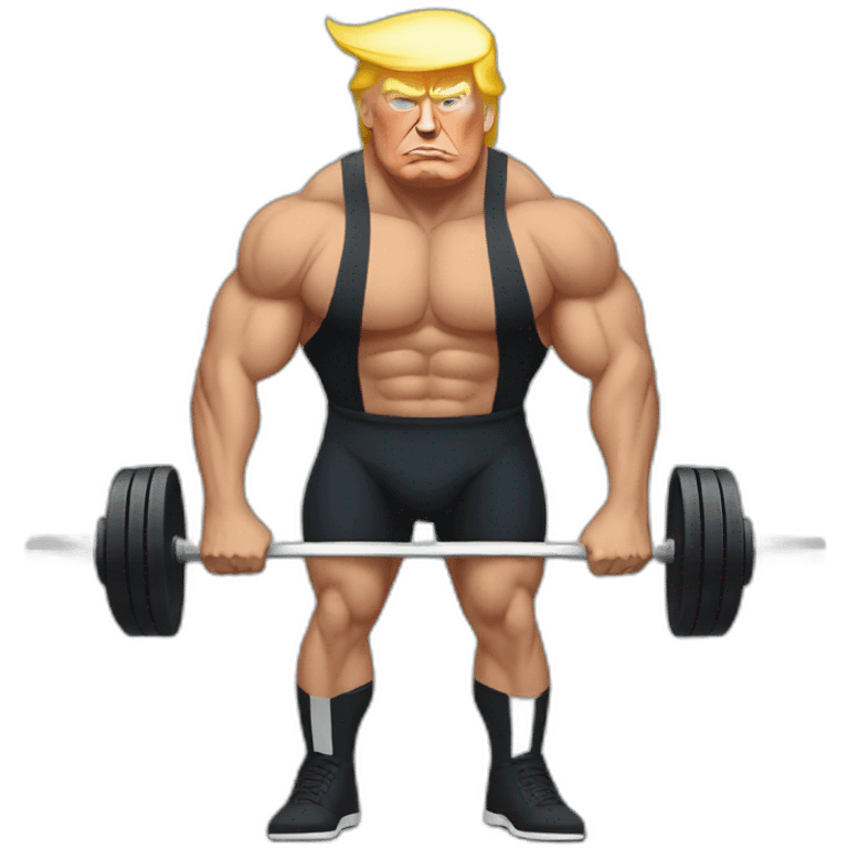 donald trump deadlift emoji