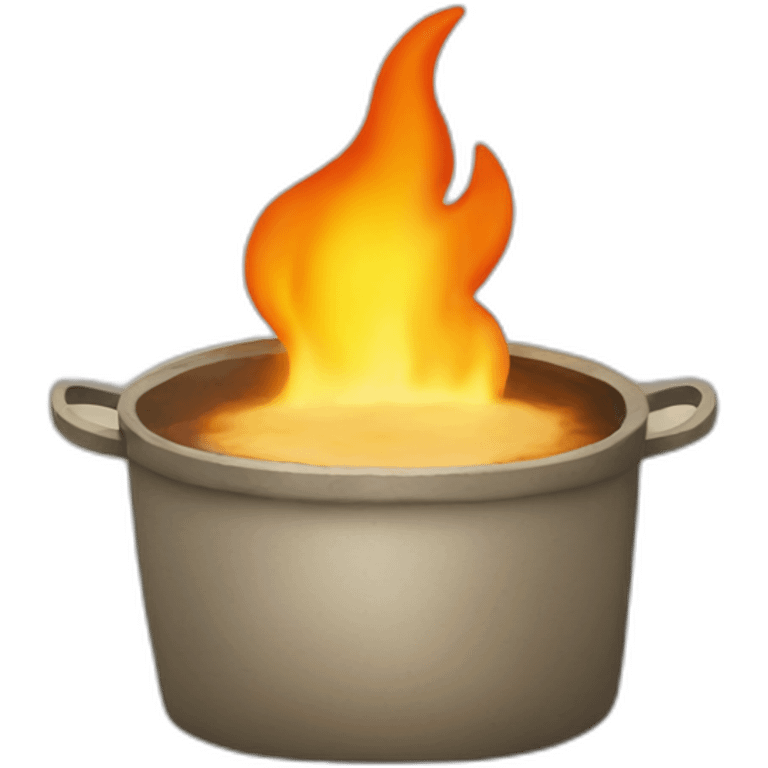 Burn Tofu in pot emoji