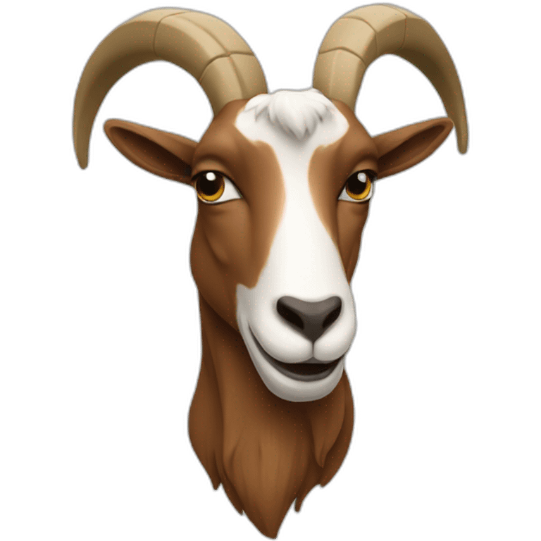 A football goat emoji