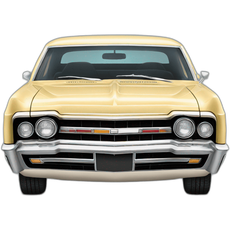 1967 black chevy impala emoji