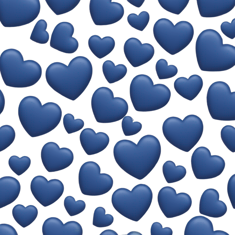 Navy blue heart emoji