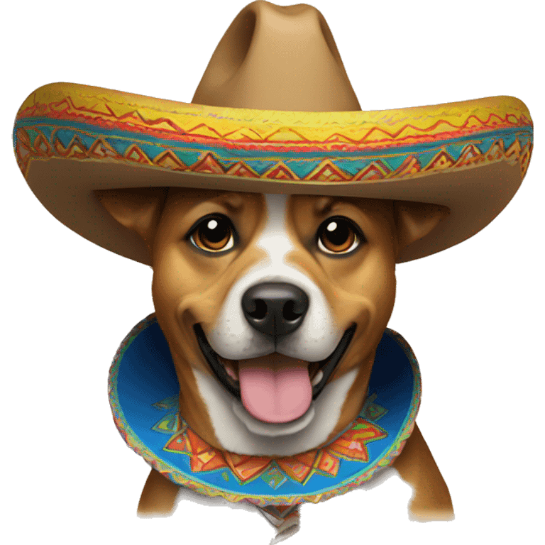 dog wearing a sombrero emoji