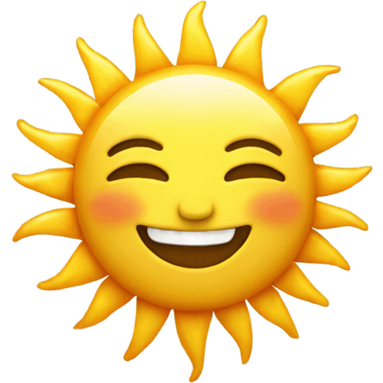 Sun shining  emoji