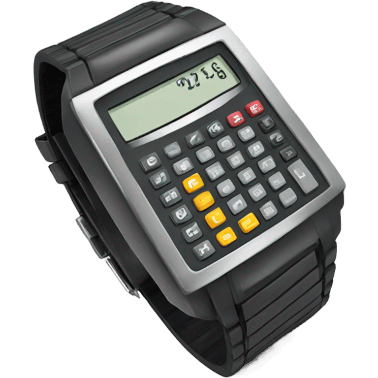 calculator wrist watch emoji