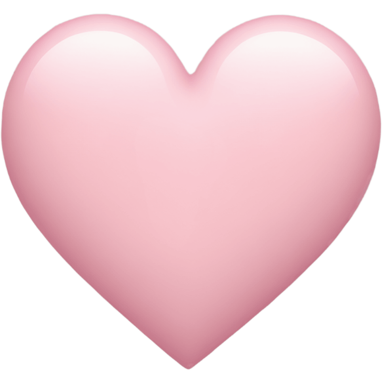 pastel pink heart emoji