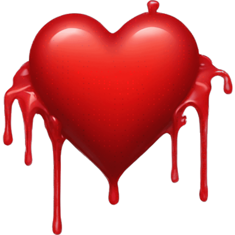 bleeding red heart emoji