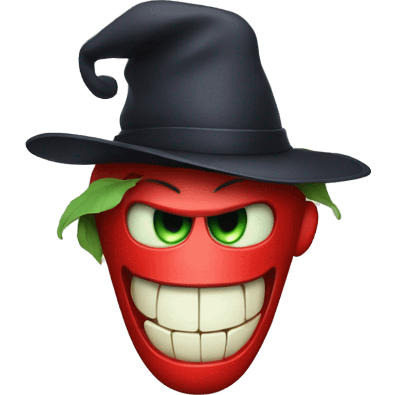 Apple With Villian Hat emoji