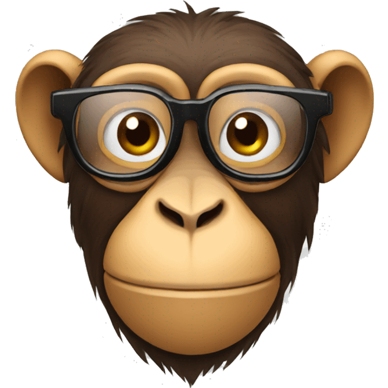 monkey with glasses emoji