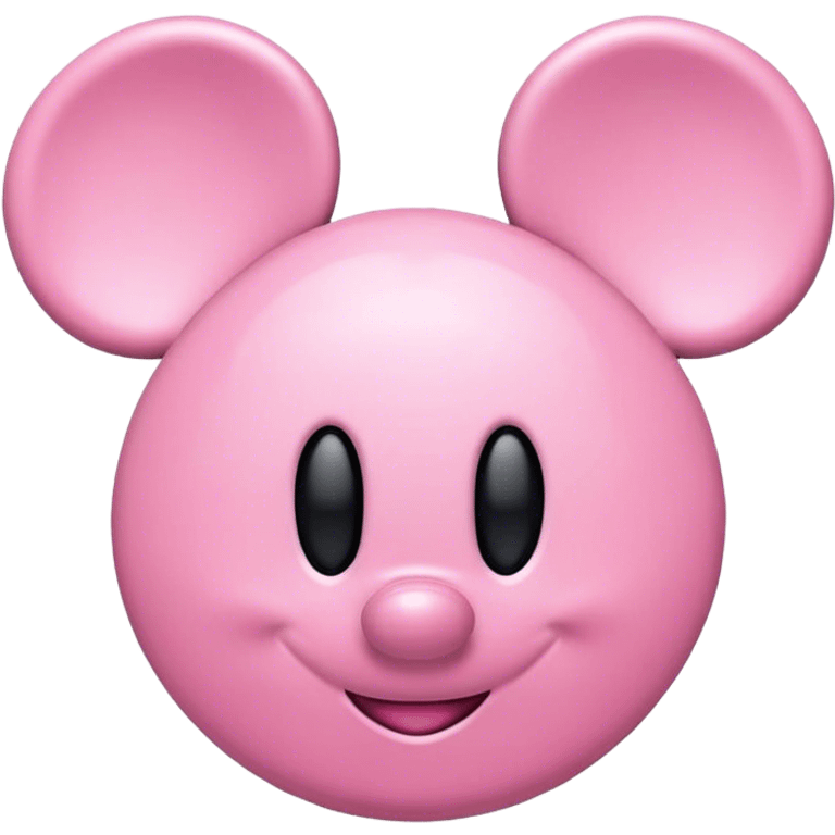 Pink mickey ears hair clip from disney world emoji