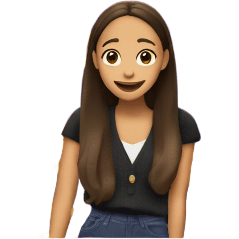 Olivia Rodrigo on a stage emoji