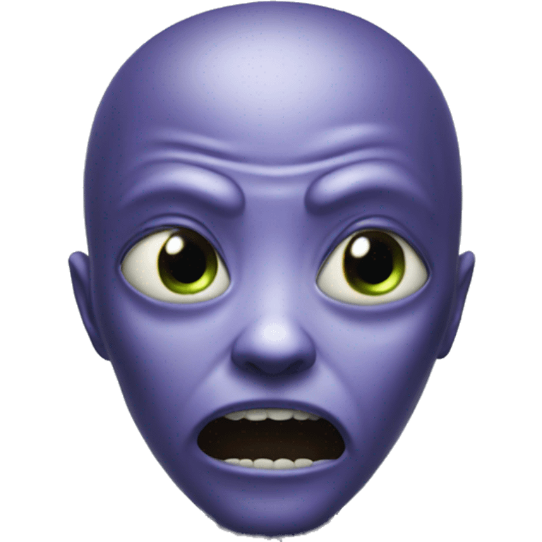 My alien is crying emoji