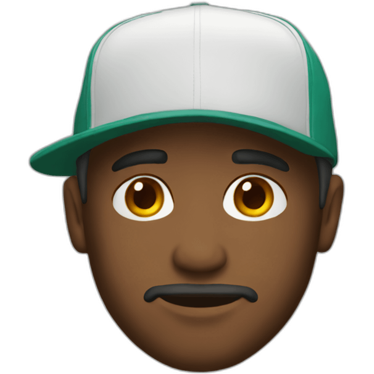 man with snapback emoji