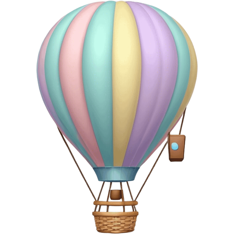 pastel hot air balloon  emoji