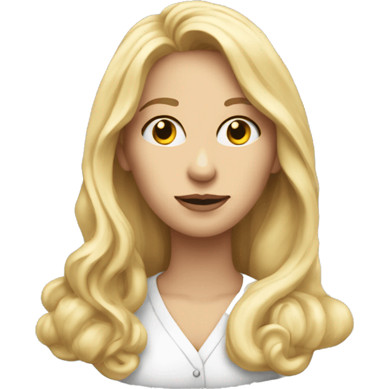 beautiful-woman-psychologist-long-blond-hair-hand-on-the-chin-thinking emoji