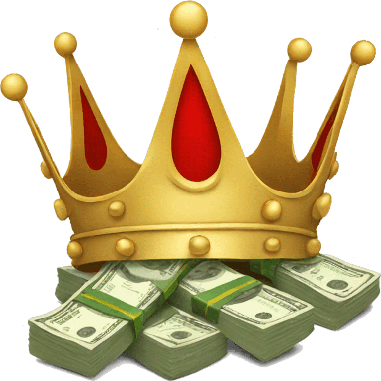 king crown with money emoji