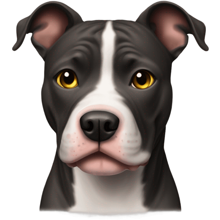 American pitbull terrier dark brindle emoji